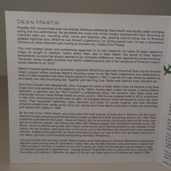 THE WORLD OF DEAN MARTIN / New CD / 2 Disc Set / 40 Tracks - Songs - Picture 14 of 16